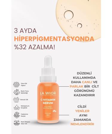 La Wior Vitamin C Brightening and Tone Equalizing Care Serum Ascorbic Acid Ferulic Acid 2% - Buy Online on GoSupps.com