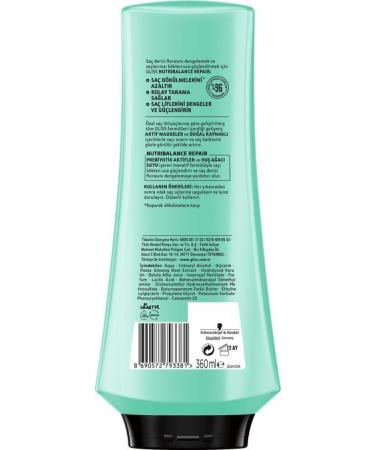 Gliss Nutribalance Repair Anti-Hair Loss Conditioner 360 ml 6-pack - Buy Online on GoSupps.com