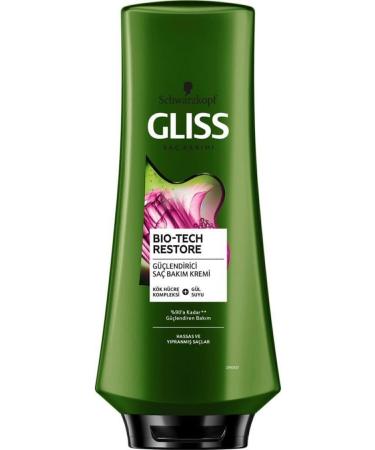 Gliss Bio-tech Restore Strengthening Hair Care Cream - With Stem Cell Complex and Rose Water 360 ml - Buy Online on GoSupps.com
