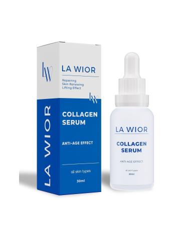 La Wior Anti-Aging and Anti-Wrinkle Skin Rejuvenating Repair Collagen Skin Care Serum (PANTHENOL 5%) - Buy Online on GoSupps.com