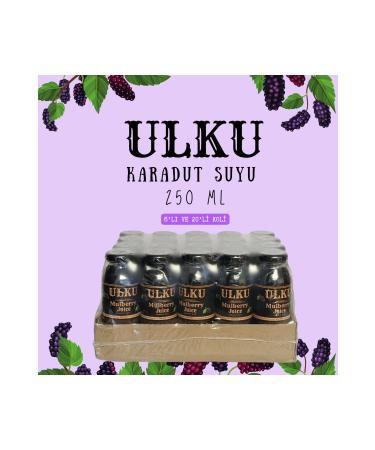 ULKUFOOD Ulku Black Mulberry Juice -250 ml - Box of 20