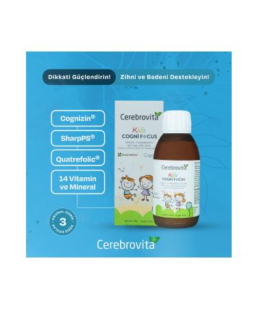 Cerebrovita Kids Cognitive Focus - Buy Online on GoSupps.com