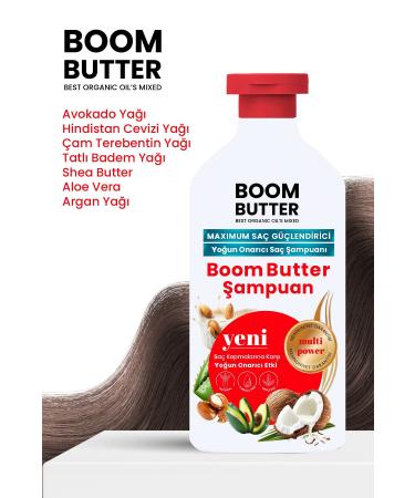BOOM BUTTER 7 Oil Anti-Hair Loss and Fast Growth Shampoo 400 ml - Buy Online on GoSupps.com