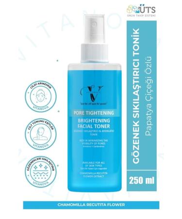 Vitanova Daisy Flower Extract Brightening Pore Tightening Color Tone Equalizer All Skin Toner 250 ml