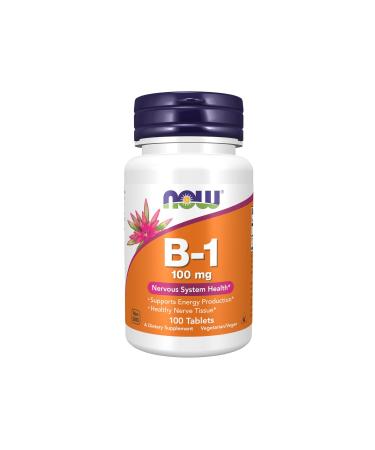 Now Vitamin B-1 100 Mg 100 Tablets