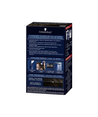 Men Perfect Schwarzkopf Men Perfect Hair Dye 80 - Brown Black - Buy Online on GoSupps.com