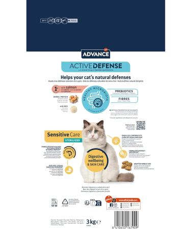 Advance Cat Sterilized Salmon Sensitive 3 Kg 141036 - Buy Online on GoSupps.com