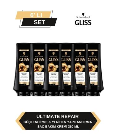 Gliss Ultimate Repair Conditioner 360ml X Set of 6