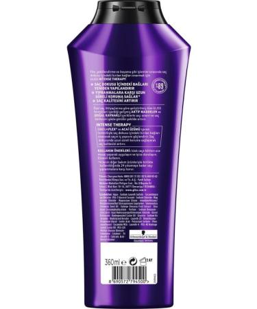 Gliss Intense Therapy Restructuring Shampoo - With Omega Plex and Acai Berry 360 ml - Buy Online on GoSupps.com