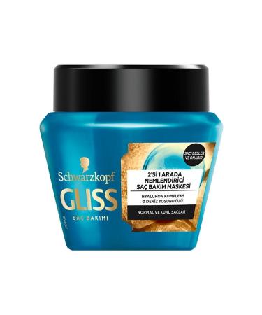 Gliss Schwarzkopf Gliss Aqua Revive 2 in 1 Moisturizing Hair Mask 300 ml