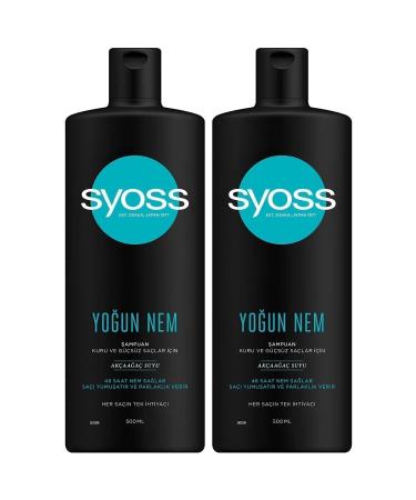 Syoss Intensive Moisture Shampoo 500 ml - 2 Pieces - Effective Moisturizing