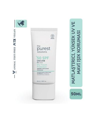 The Purest Solutions Mattifying Sunscreen Cream for Oily and Combination Skin Spf 50 50 Ml.