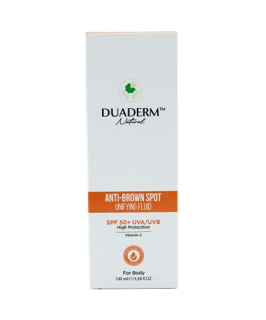 Duaderm Anti-Blemish High Protection Anti-Brown Body Sun Cream SPF 50+ (Vitamin C + UVA UVB)100ml - Buy Online on GoSupps.com