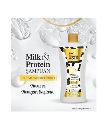 Bio Keratin Gold Milk & Protein Volumizing Sulfate-Free Shampoo 700 ml