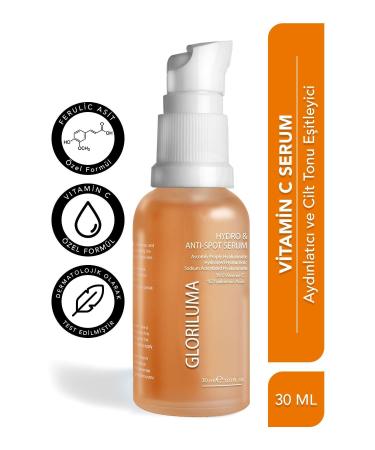 Gloriluma Anti-Blemish Brightening Moisturizing Vitamin C Serum Vitamin C 2% Hyaluronic Acid Ferulic Acid