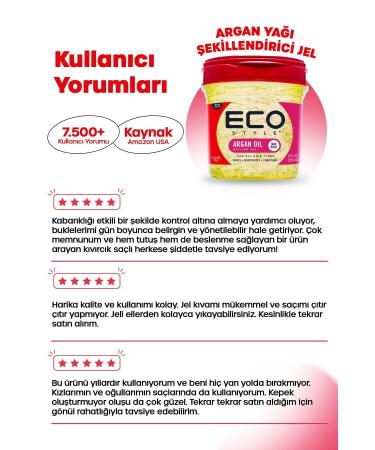 ECO Style Argan Oil Hair Styling Gel 236ml Argan Oil Styling Gel Shine Moisturizes Conditions - Buy Online on GoSupps.com