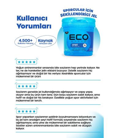 ECO Style Sport Super Protein Hair Styling Gel Maximum Hold 236ml Sport Styling Gel Max Hold - Buy Online on GoSupps.com