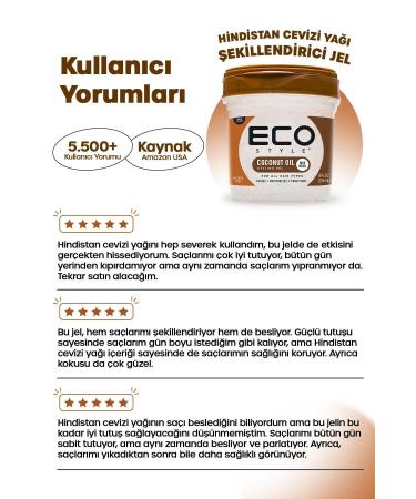 ECO Style Coconut Oil Styling Gel Max Hold 236ml - Buy Online on GoSupps.com