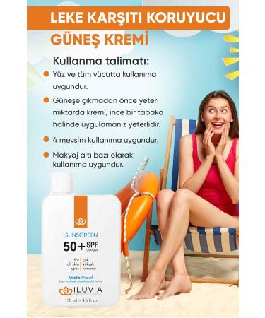 iluvia Anti-Spot Skin Tone Equalizer High Protection Face and Body Sun Cream 50 Spf 130 ml - Buy Online on GoSupps.com