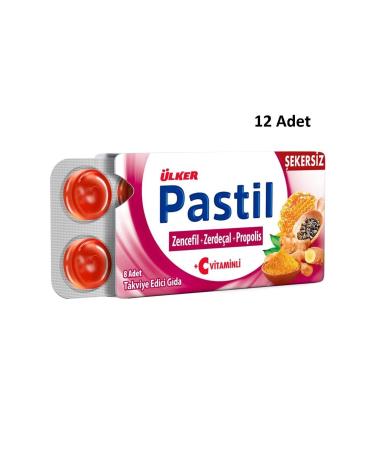 Ulker Ginger Turmeric Propolis 8 Pastilles 12 Pieces