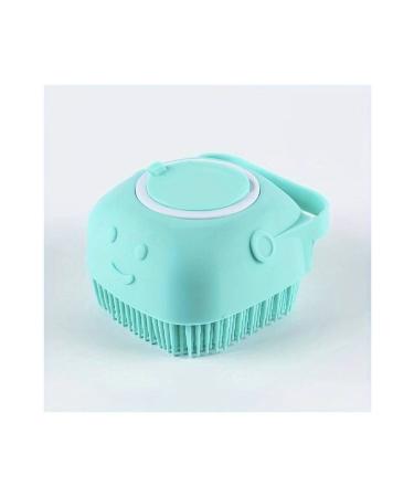 GenelSupply 2 in 1 Dog & Cat Grooming Brush with Shampoo Dispenser - Blue Color
