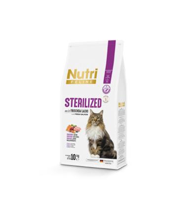 Nutri Feline 10kg Adult Sterilized Cat Food with Salmon