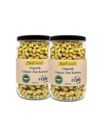 Biofood Organic Ulukale Dried White Mulberry 200 Gx2 Pieces
