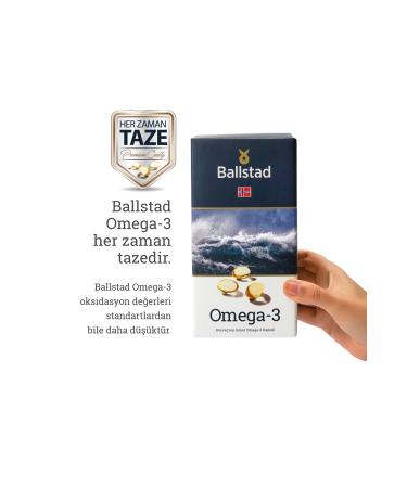 Ballstad Omega 3 - 1050 Mg Norwegian Fish Oil Capsules - Buy Online on GoSupps.com