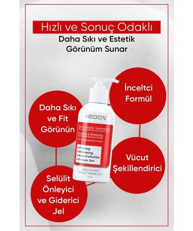 NEDOX Slimming Firming Anti-Cellulite Body Shaping Gel 250 ml - Buy Online on GoSupps.com