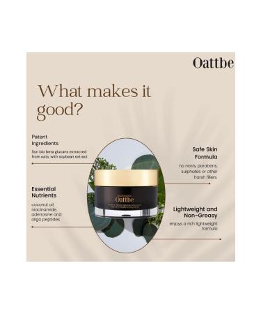 OATTBE SYN BIO B-GLUCANS SKIN AGING AND ANTI-STAIN SOOTHING BRIGHTENING MOISTURIZING CREAM