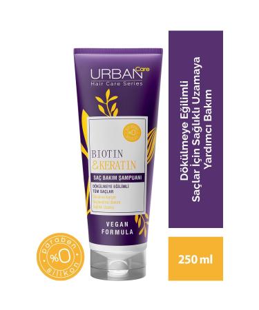 Urban Care Biotin&keratin Shampoo for Hair Prone to Hair Loss-vegan-250ml