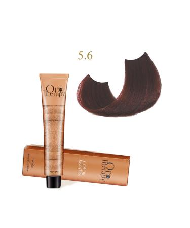 Fanola Oro Therapy 24k Color Keratin With Gold & Argan Oil 100ml (ammonia Free) 5.6