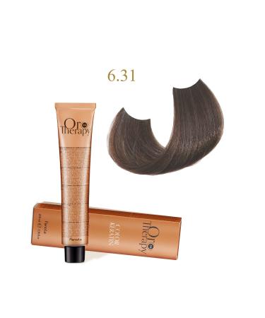 Fanola Oro Therapy 24k Color Keratin With Gold & Argan Oil 100ml (ammonia Free) 6.31 Dark Blonde Sandy