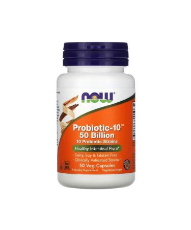 Now Foods Probiotic-10 25 Billion 50 Veg Capsules usa vers.5465
