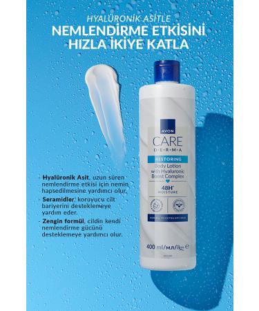 Avon Care Derma Restoring Hyaluronic Boost Body Lotion 400 Ml. - Buy Online on GoSupps.com