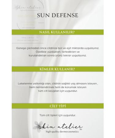 Skin Atelier Anti-Spot Moisturizing and Brightening Sun Defense Spf30 Sun Cream 100 ml - Buy Online on GoSupps.com