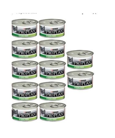 Pro Plan Proplan Sterilized Tuna and Salmon Sterilized Adult Cat Food Canned 12x85 Gr