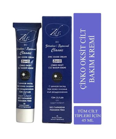 ZDRAVE Bio Zdralive Zinc Oxide Skin Care Cream Skin Whitening Cream 45 Ml
