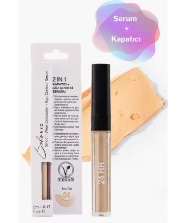Soho NYC Vegan Under Eye Dark Circles And Bags Serum Concealer 5ml - Sun Tan