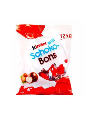 Kinder K NDER SCHOKO BONS 125 GR *PACK OF 4