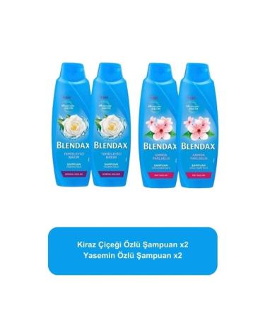 Blendax Cherry Blossom Essence 500ML x2 Jasmine Essence 500ML x2 Shampoo Set