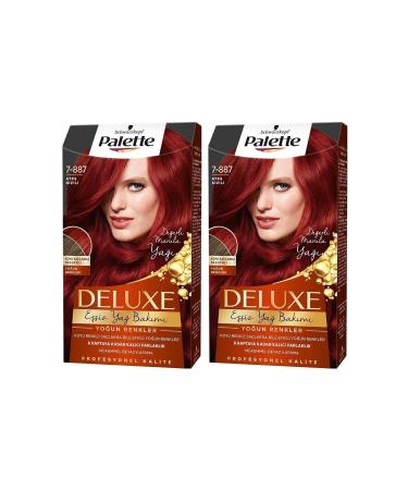 Palette Deluxe Intense Colors 7-887 Fire Red X 2 Hair Dye