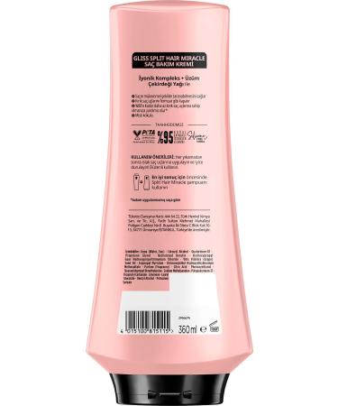 Gliss Schwarzkopf Gliss Split Hair Miracle Conditioner 360 Ml - Buy Online on GoSupps.com