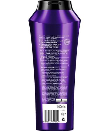 Gliss Intense Therapy Restructuring Shampoo - With Omega Plex and Acai Berry 500 ml - Buy Online on GoSupps.com