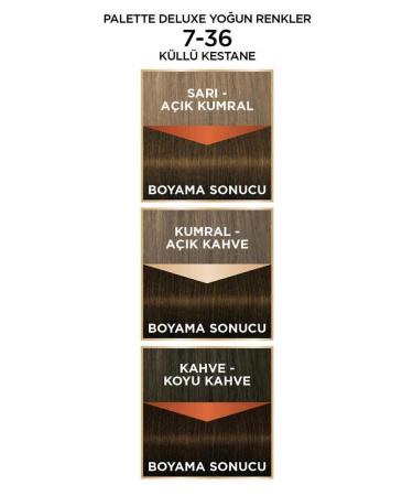 Palette Deluxe Intense Colors 7-36 Ash Chestnut X 2 Hair Dye - Buy Online on GoSupps.com