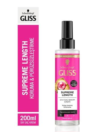 Gliss Supreme Length Special Set for Long Hair (Shampoo 400 ml + Leave-in Liquid Conditioner 200 ml) - Buy Online on GoSupps.com