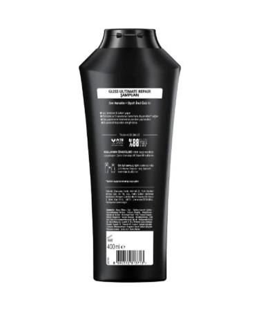 Gliss Ultimate Repair Shampoo 400ml x Set of 3 - Buy Online on GoSupps.com