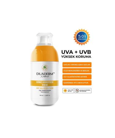 Duaderm New Filter Vitamin C New Face and Body Sun Cream SPF50+ (Vitamin C + UVA/UVB) 100ml - Buy Online on GoSupps.com