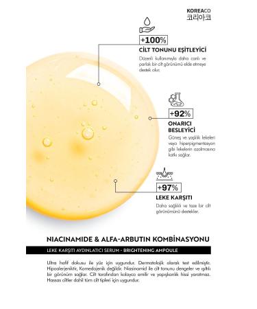 KOREACO Anti-Spot & Skin Tone Brightening Ampoule - Buy Online on GoSupps.com