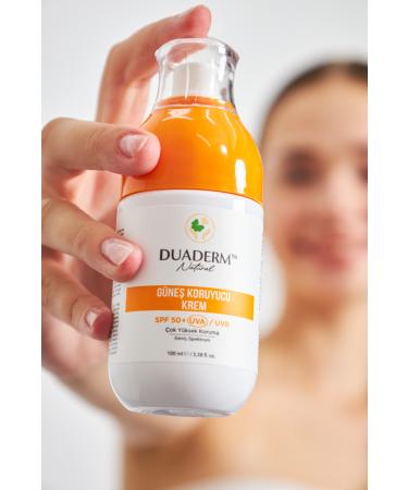 Duaderm New Filter Vitamin C New Face and Body Sun Cream SPF50+ (Vitamin C + UVA/UVB) 100ml - Buy Online on GoSupps.com